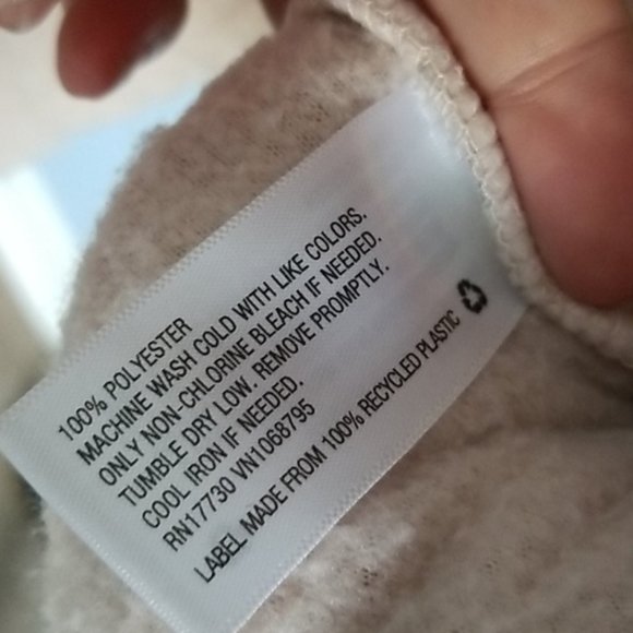 NEW! SUPER SOFT Cowl Neck Sherpa Sweater Pale Pink - Picture 3 of 3